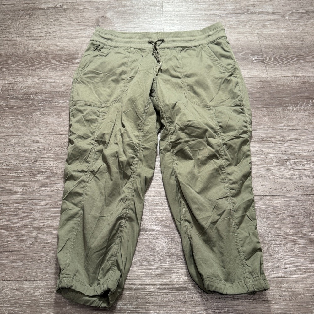 The North Face Pants Women Large Green Crop Hiking Outdoor Gorpcore‎ Trekking